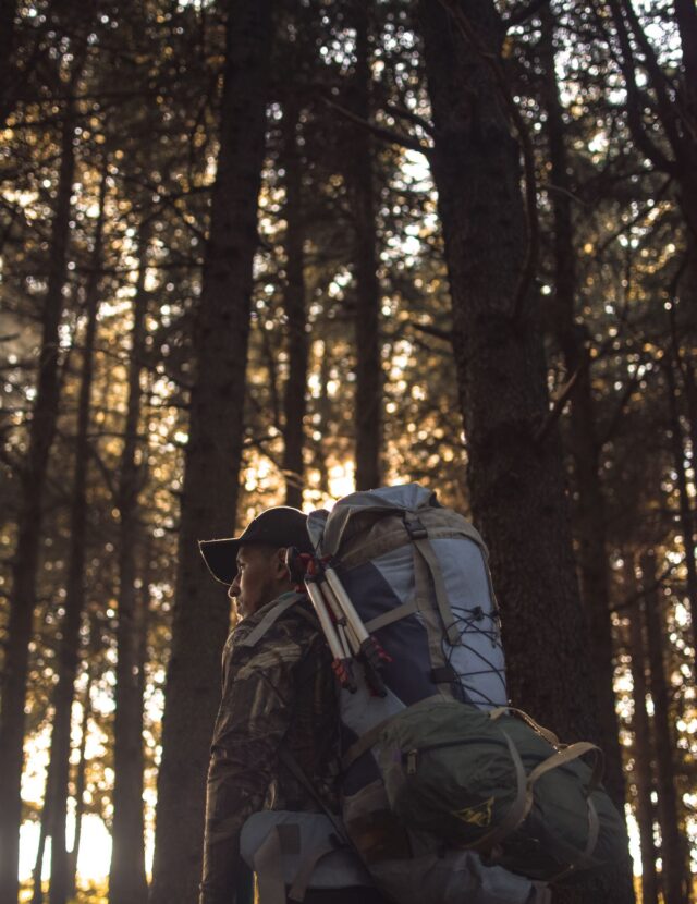 ModSession travel backpack in use