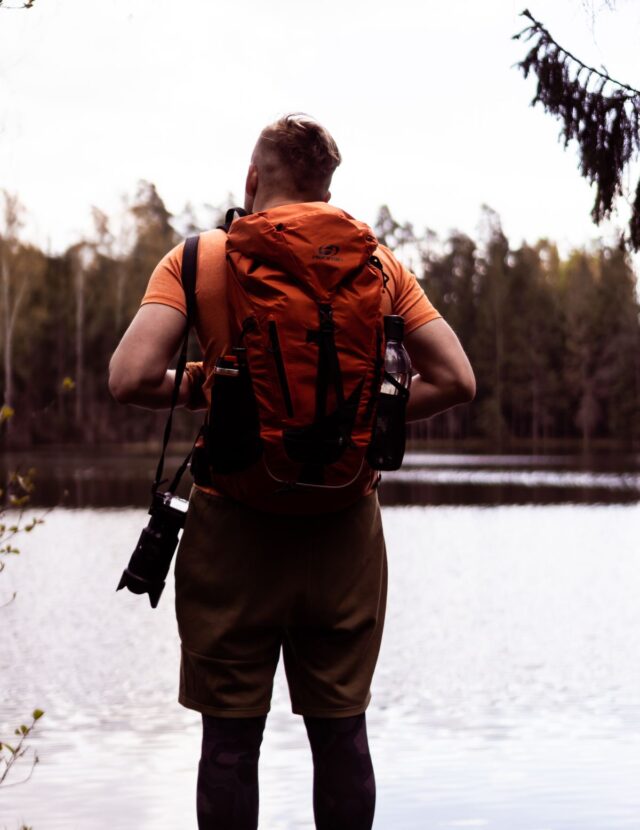 ModSession travel backpack in use