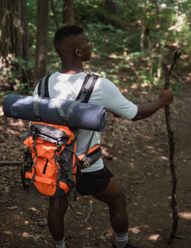 ModSession travel backpack in use