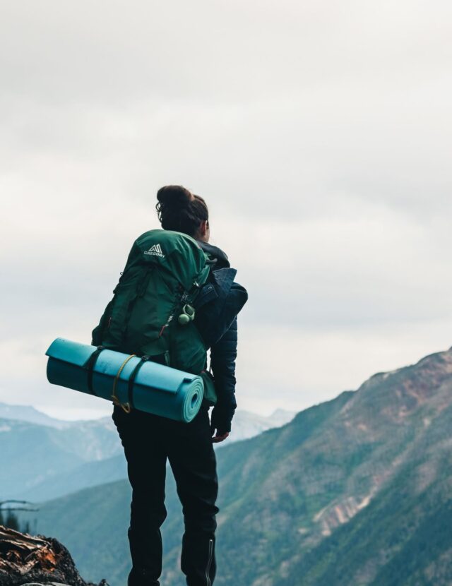 ModSession travel backpack in use