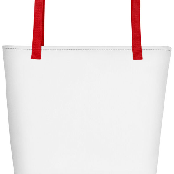 Shoreline Tote with Pocket - Red Handles