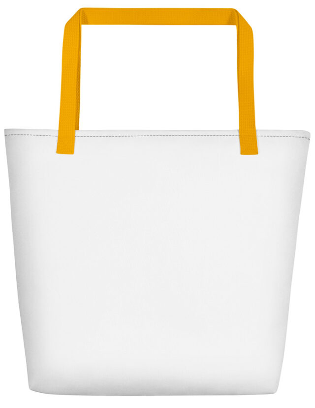 Shoreline Tote with Pocket - Yellow Handles