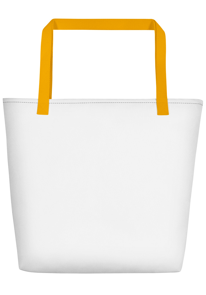 Shoreline Tote with Pocket - Yellow Handles