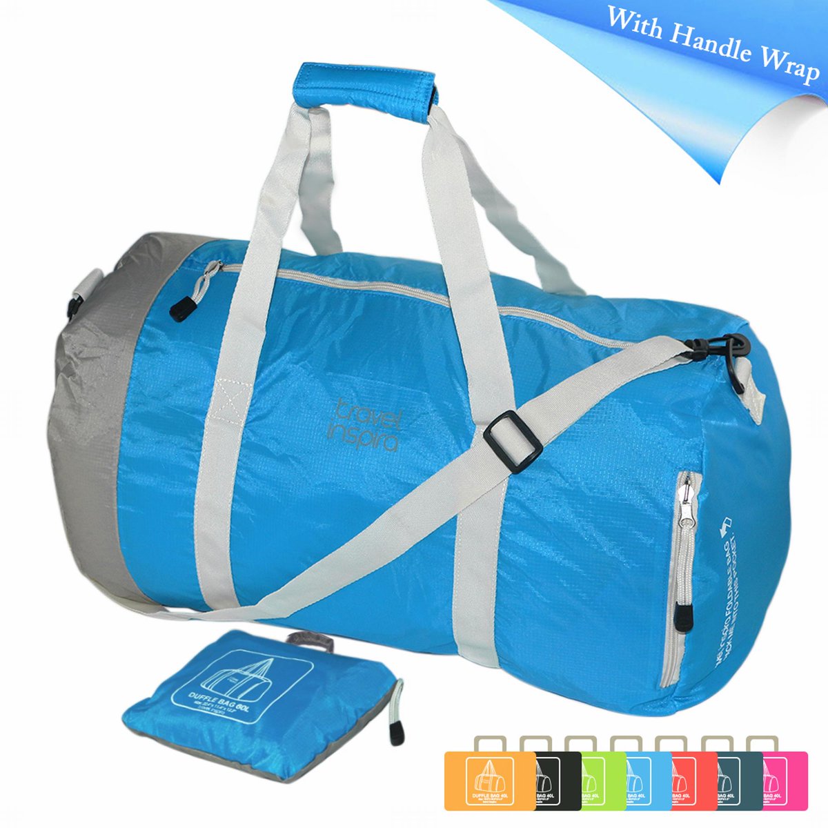 travel inspira 40L Packable Travel Daypack - Blue