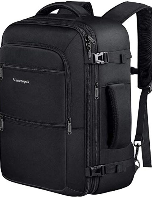 Vancropak 40L Convertible Duffel Backpack - Black