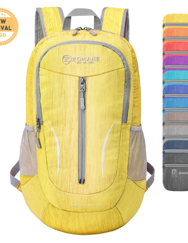 Zomake 25L Packable Travel Daypack - Yellow