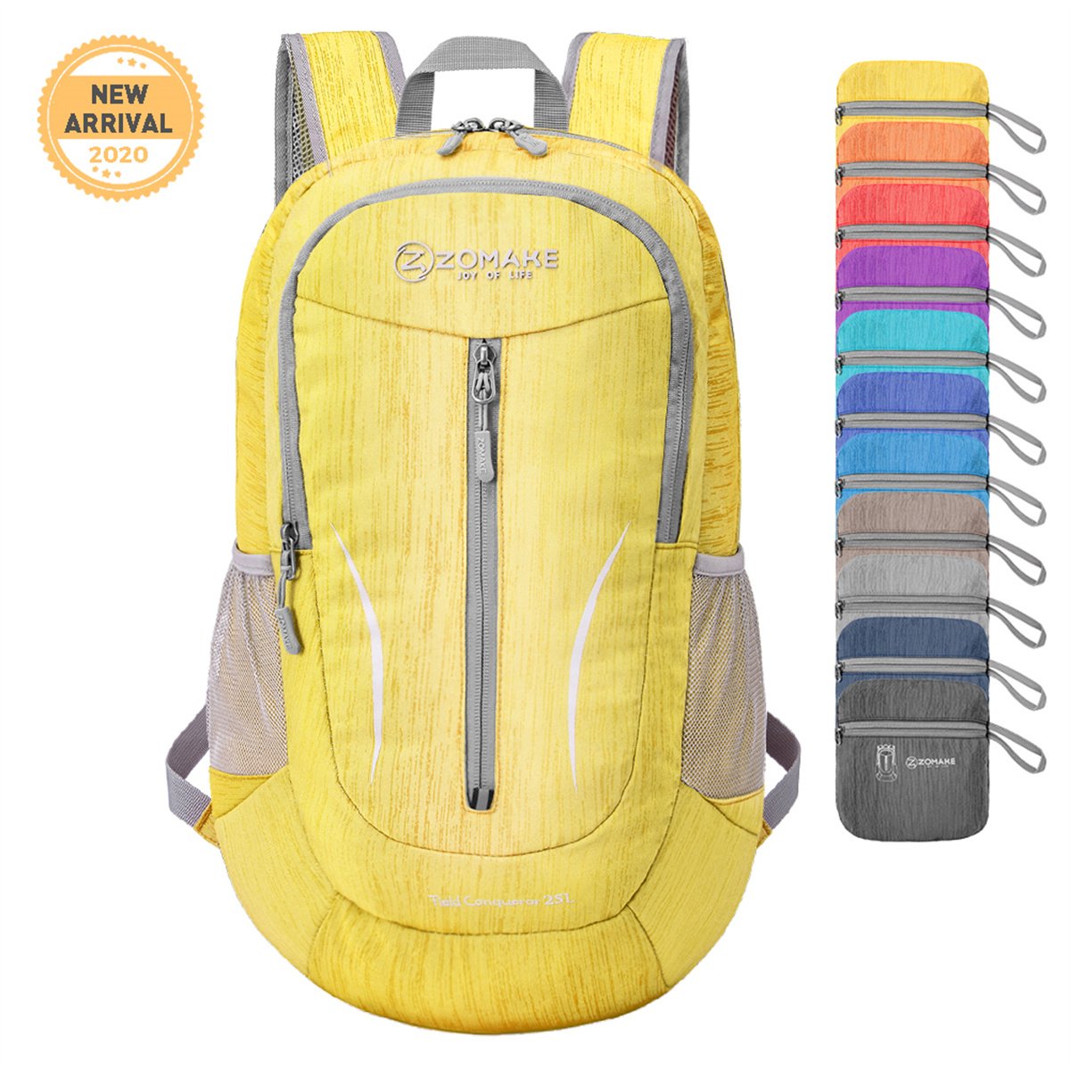 Zomake 25L Packable Travel Daypack - Yellow